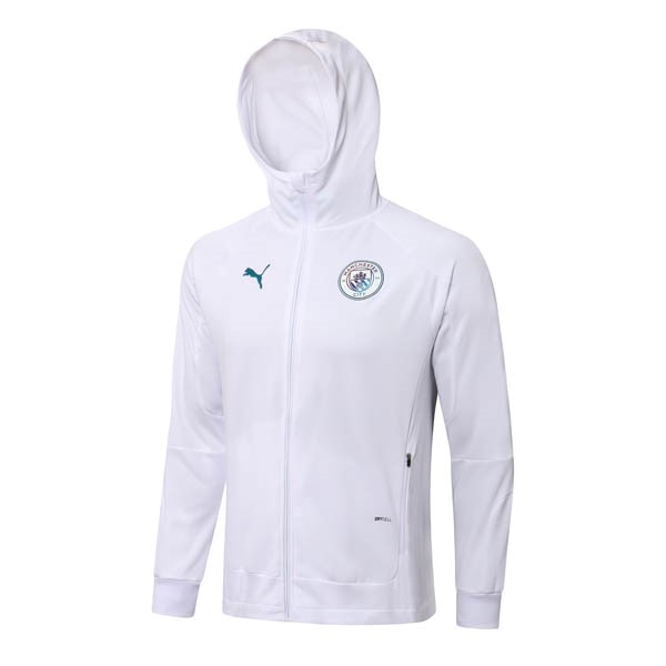 Chaqueta Con Capucha Manchester City 2022 2023 Blanco